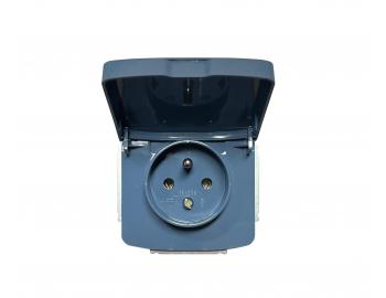 Gniazdo pojedyncze z pokryw� ABB Tango 5518A-A2389 M2 - jasnoniebieskie