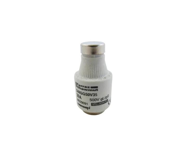 Bezpiecznik Mersen C214063, rozmiar DIII, gG, 35AT, 500V - czarny