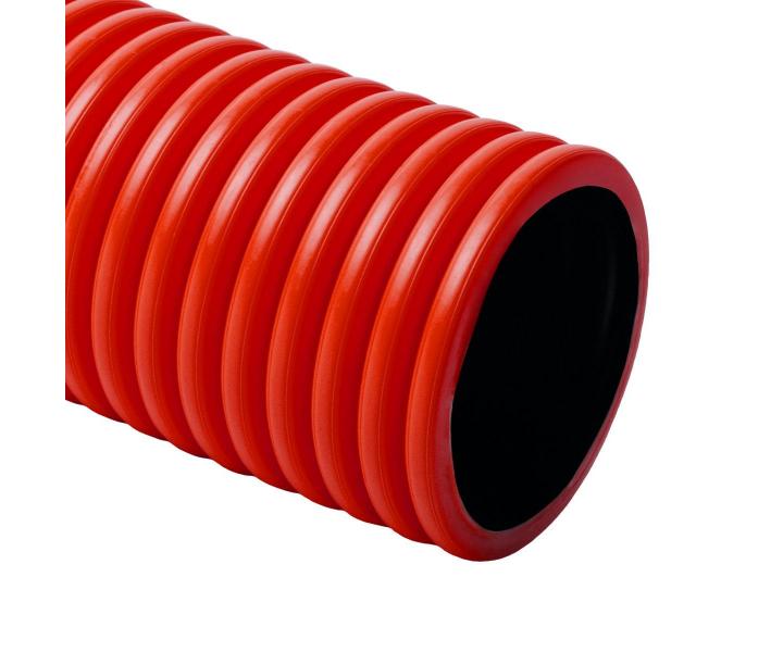 Sztywna dwupaszczowa rurka falista bezhalogenowa Kopodur o rednicy 63 mm, czerwona Kopos KD 09063_BC