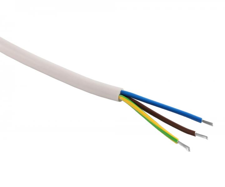 Kabel silikonowy V05SS-F 3x0,50, NKT, bia�y - 1 m