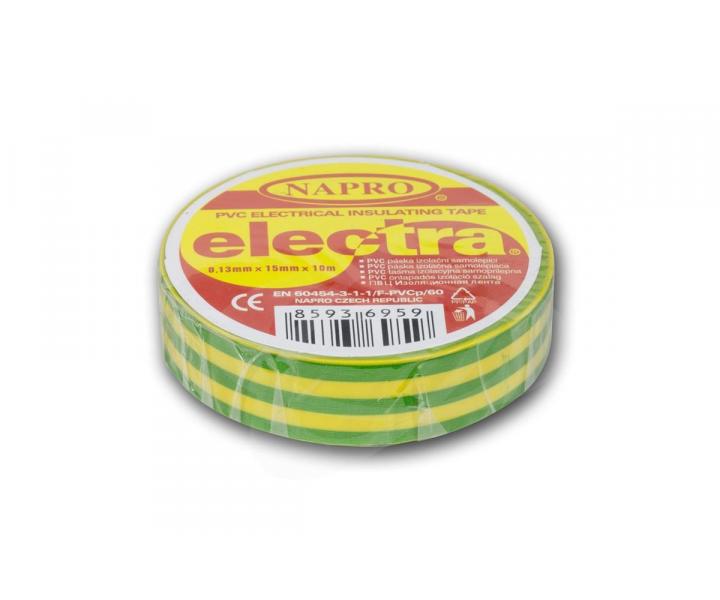 Tama izolacyjna Napro electra PVC 0,13 mm x 15 mm x 10 m, zielono-ta
