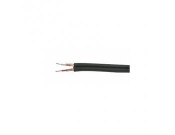 Podwjny przewd ekranowany NKT SROM 2-22 C, 2x0,22 mm, czarny
