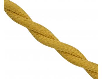 Spleciony kabel 2x0,5 Precon, oplecione pojedyncze przewody, zoty