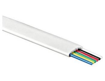 Kabel telefoniczny szecioprzewodowy NKT biay SPRM 6-52 B, paski