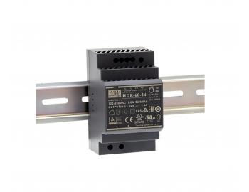 Zasilacz impulsowy na szyn DIN Mean Well HDR-60-24, 24V/DC, 2,5 A, 60 W