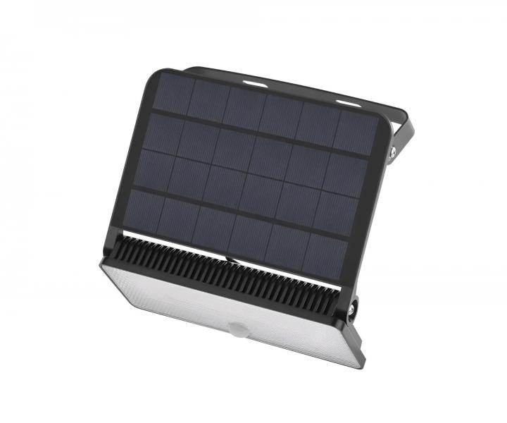 Reflektor solarny LED z czujnikiem ruchu Emos Solo ZG122S, IP54, 1600 lm, czarny - biaa neutralna