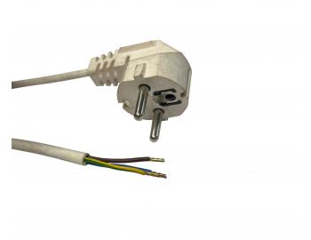 Flexo PVC przewd 863157-3-54/5, 3Gx1,5, tuleje, wtyczka ktowa, biaa, 5 m - II klasa - zabrudzone