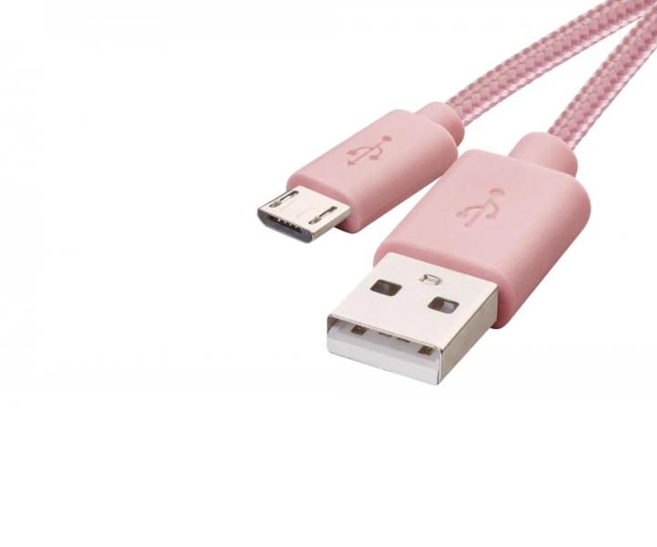 Szybka adowarka kabel Emos SM7006P, USB A - micro USB B, rowy - 1 m