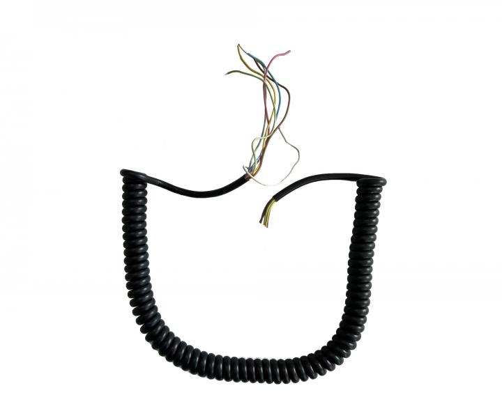 Flexo PVC skrcona linka SPRB 7-22-1, czarna - 1,55 m