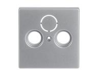 Osona gniazda telewizyjnego, radiowego (i satelitarnego) ABB Future 2CKA001724A4262 - aluminiowa srebrna