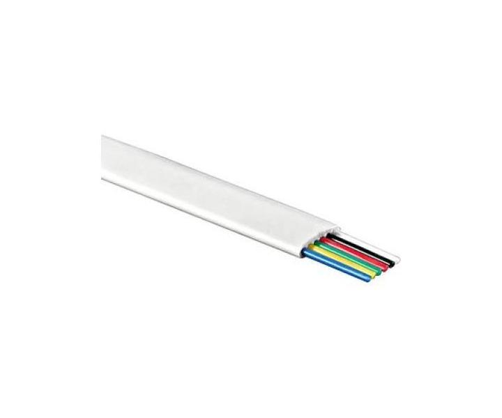 Kabel telefoniczny szecioprzewodowy NKT biay SPRM 6-52 B, paski