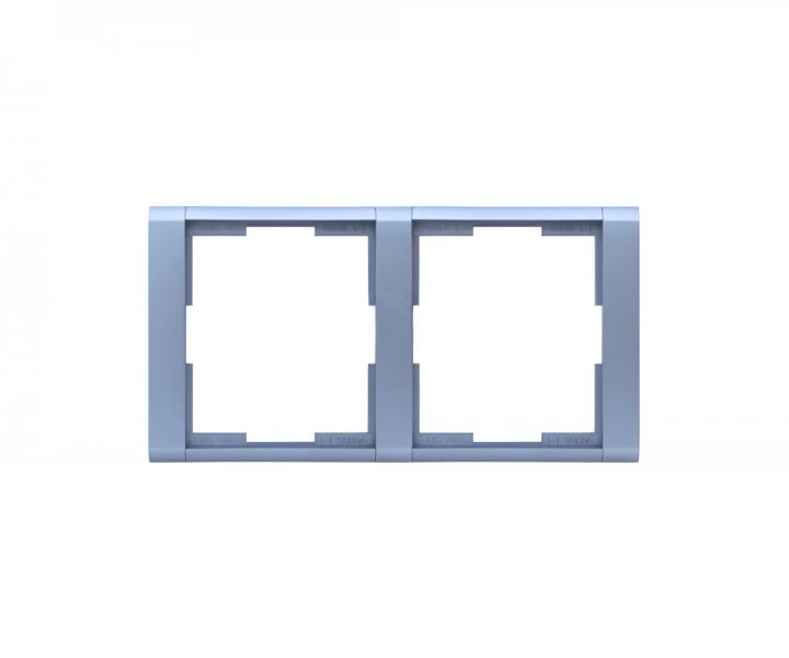Ramka podwjna pozioma ABB Element-Time 3901F-A00120 31 - arktyczna