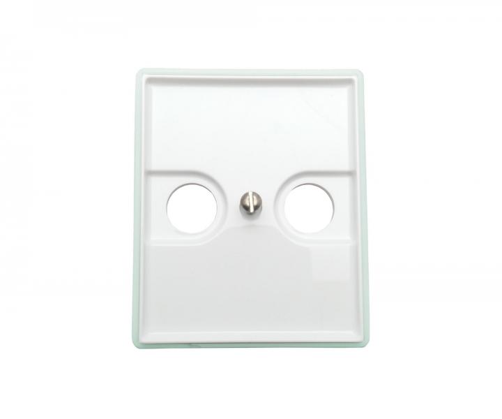 Pokrywa gniazda telewizyjnego i satelitarnego ABB Element-Time 5011E-A00200 02 - bia�a/lodowa ziele�