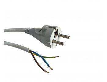 Flexo PVC sznur 863109-2-56/5, 3x1, tuleje, prosta wtyczka, szary, 5 m - II klasa - zabrudzone