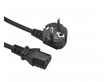 Flexo PVC kabel komputerowy N5/863077-1-2/1,5, 3x0,75, wtyczka ktowa, czarna - 1,5 m