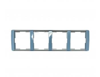 Ramka czterokrotna, pozioma ABB Element-Time 3901E-A00140 23 - burzowa/lodowa szaro��