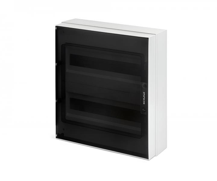 Rozdzielnica natynkowa Scame Ikona 679.2036.4, IP66, 36 moduw (2x18), 424x460x140 mm