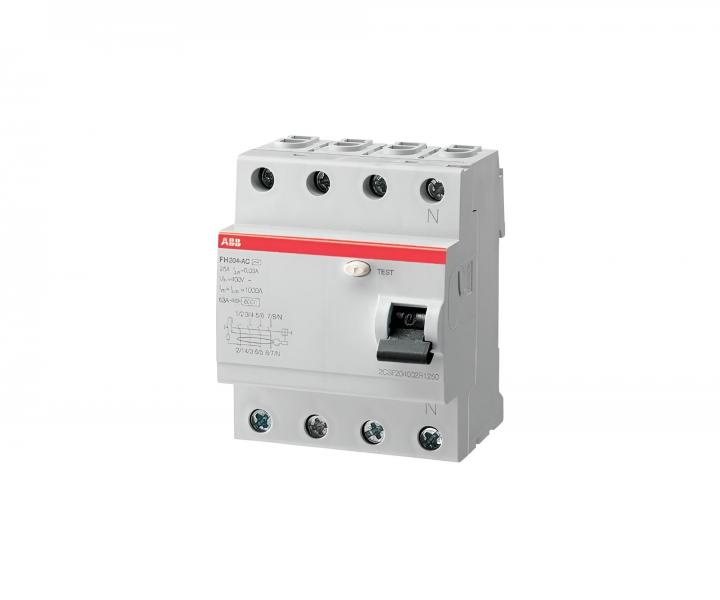 Wycznik rnicowoprdowy ABB FH204 A-25/0,03, 4-biegunowy, 25A, 6kA