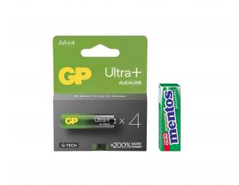 Bateria alkaliczna GP Ultra Plus AA (LR6) - 4 szt. + gumy do ucia Mentos gratis