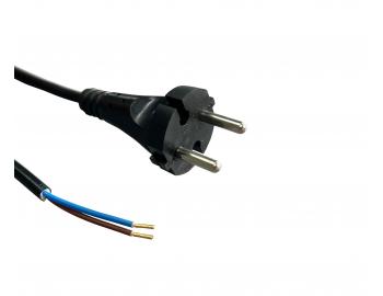 Flexo przewd gumowy 942101-1-52/2, 2x1, tuleje, wtyczka prosta, czarna - 2 m