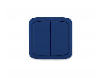 W��cznik podw�jny kompletny ABB Tango 3558A-05940 M, IP44, uk�ad 5 - ciemnoniebieski