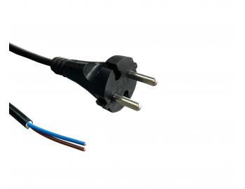 Flexo przewd gumowy AK 932109-1-50/5, 2x1, wolne koce, konturowa wtyczka, czarny - 5 m