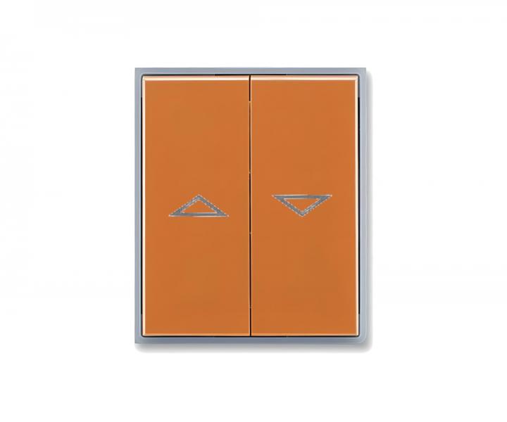 Os�ona prze��cznika �aluzjowego ABB Element-Time 3558E-A00662 07, podzielona - karmelowa/lodowa szaro��