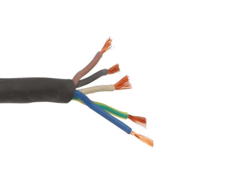 Kabel H05RR-F 5x2,5 Prysmian, czarny