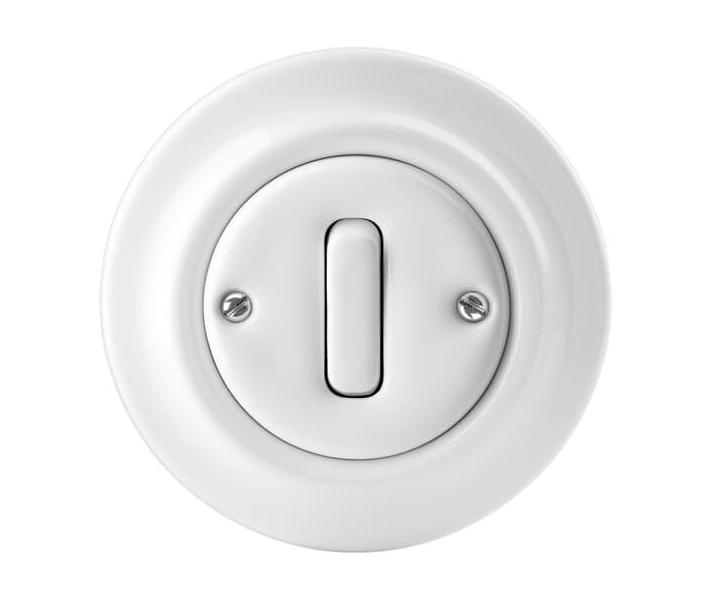 Przełącznik z zaciskiem N, układ 6/0 ABB Decento 3559K-C86345 - biały-porcelanowy
