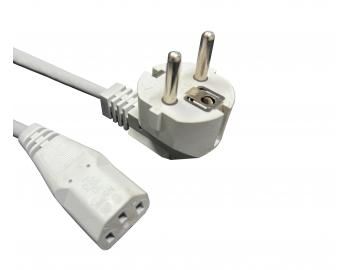 Flexo PVC kabel komputerowy N5/863077-2-2/1,5, 3x0,75, wtyczka ktowa, szary, 1,5 m - II klasa - zabrudzony