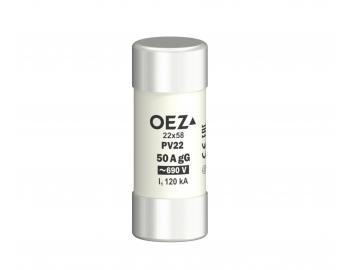 Bezpiecznik topikowy PV22 50A gG OEZ 06750, AC 690 V/DC 250 V