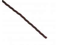 Kabel pleciony 3Gx0,5 Precon, oplecione pojedyncze przewody, ciemny brzowy