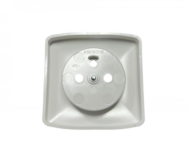 Zapasowa os�ona gniazdka pojedynczego ABB Tango 2CHA196341A8500/6619A-A06357 B, zintegrowane klapki - bia�a