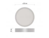 LED wpuszczane owietlenie NEXXO, okrge, biae, 21W, z moliwoci zmiany CCT Emos ZM5143