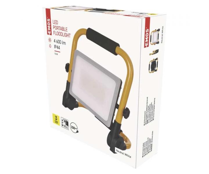 Przenony reflektor LED Emos Ilio ZS3342, IP44, 51 W, neutralna biel