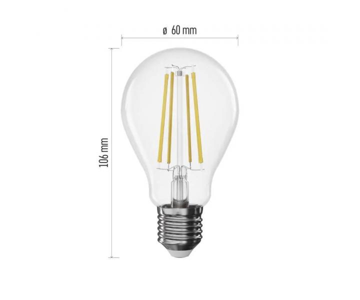 arwka LED Emos Filament A60 ZF5154D, E27, 7,5 W (75 W), ciepa biaa - ciemniana