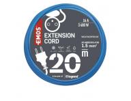 Odporna na warunki atmosferyczne przeduacz 20 m / 1 gniazdko / niebieski / PVC / 230 V / 1,5 mm2 Emos P01420W
