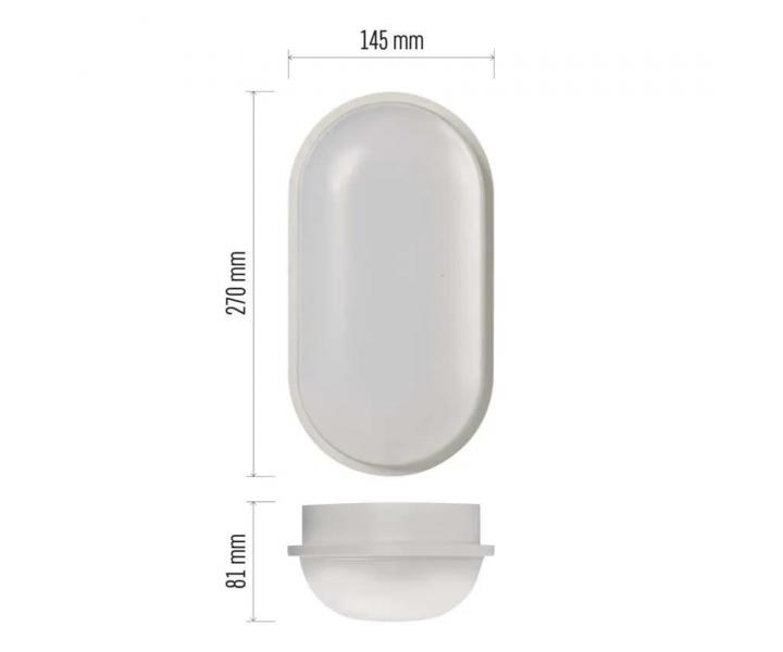 LED oprawa sufitowa Emos Qari ZM3020, 20 W, IP65 - biaa neutralna