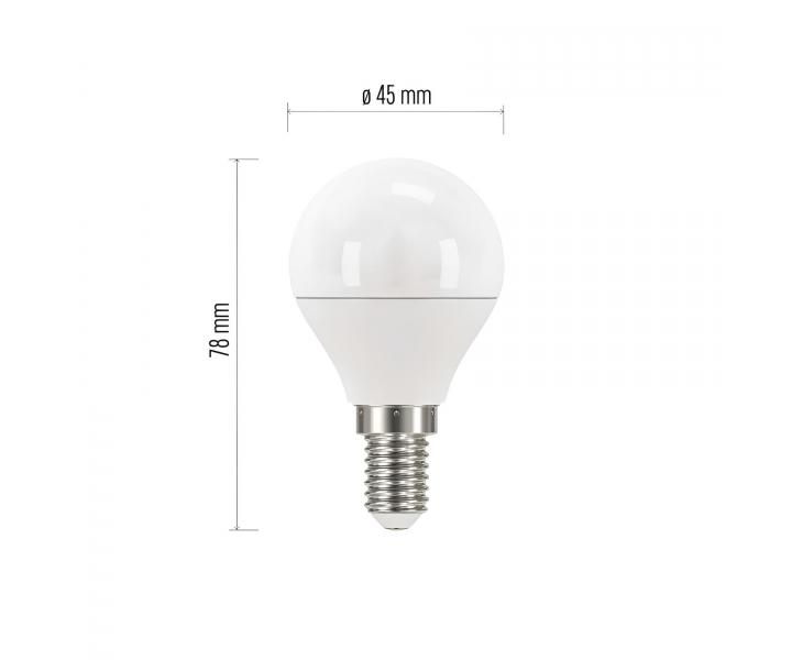 �ar�wka LED Emos Classic Mini Globe, E14, 5W (40 W), ciep�a bia�a - 1 szt.