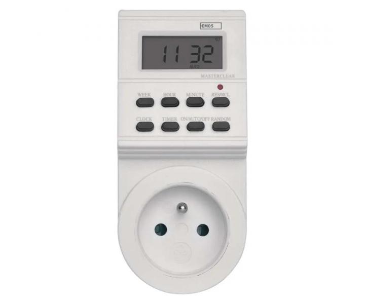 Cyfrowa wtyczka z timerem Emos P5501, IP20