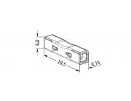 Zczka instalacyjna przejciowa Push Wire Wago 2773-2401 - 2x4 mm2