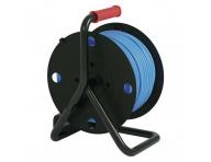 Kabel przeduajcy odporny na warunki atmosferyczne na bbnie Emos P08550W, 4x gniazdo, 230 V, 1,5 mm2, niebieski, 50 m