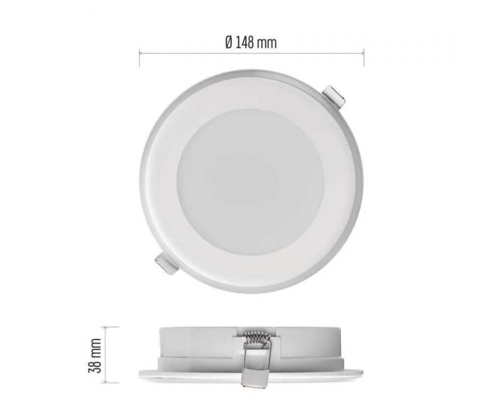 Okrge wpuszczane LED owietlenie Emos Extensio ZD1322, 13 W, neutralna biel