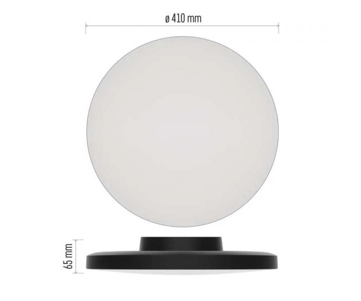 Okrge wpuszczane owietlenie LED Emos Dioni ZM7155, czarne, 32 W, z moliwoci zmiany CCT