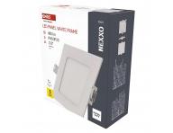 Kwadratowa wbudowana lampa LED Emos Nexxo ZD2125, 7 W, neutralna biel
