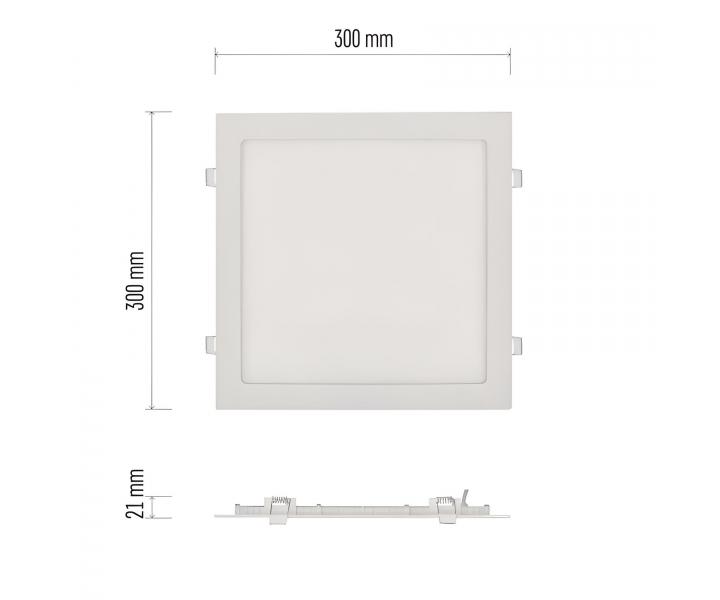 Kwadratowa oprawa LED Emos Nexxo ZD2155, IP40, 25 W, neutralna bia�a