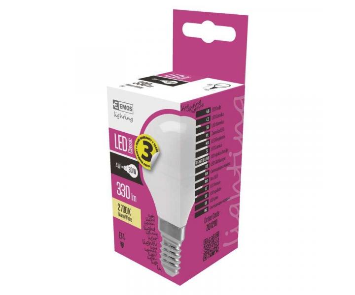 arwka LED Emos Classic ZQ1210, E14, 4,1 W (32 W), ciepa biaa