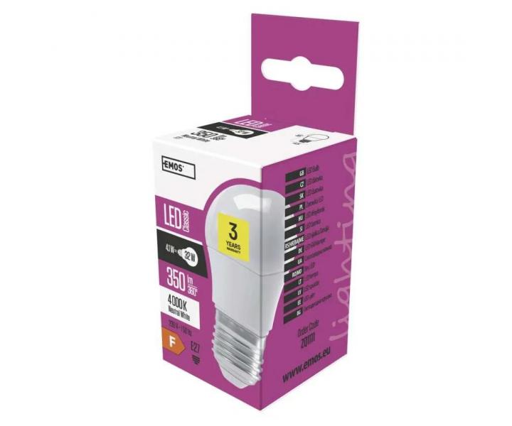 arwka LED Emos Classic ZQ1111, E27, 4,1 W (32 W), neutralna biaa