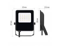 Reflektor LED Emos Visio ZS2513, IP65, 10 W, czarny, neutralna biel.