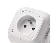 Przeduacz - kostka 1,9 m / 4 gniazdka / biay / PVC / z USB / 1 mm2 Emos P04119U